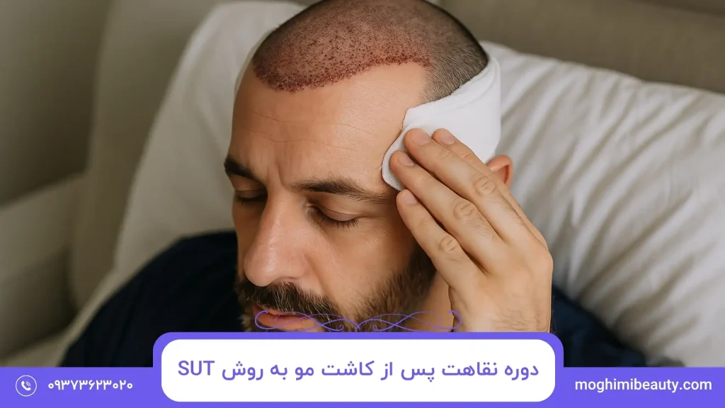 دوره نقاهت پس از کاشت مو به روش SUT