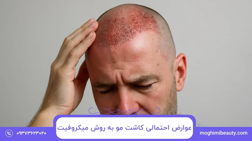 عوارض احتمالی کاشت مو به روش میکروفیت