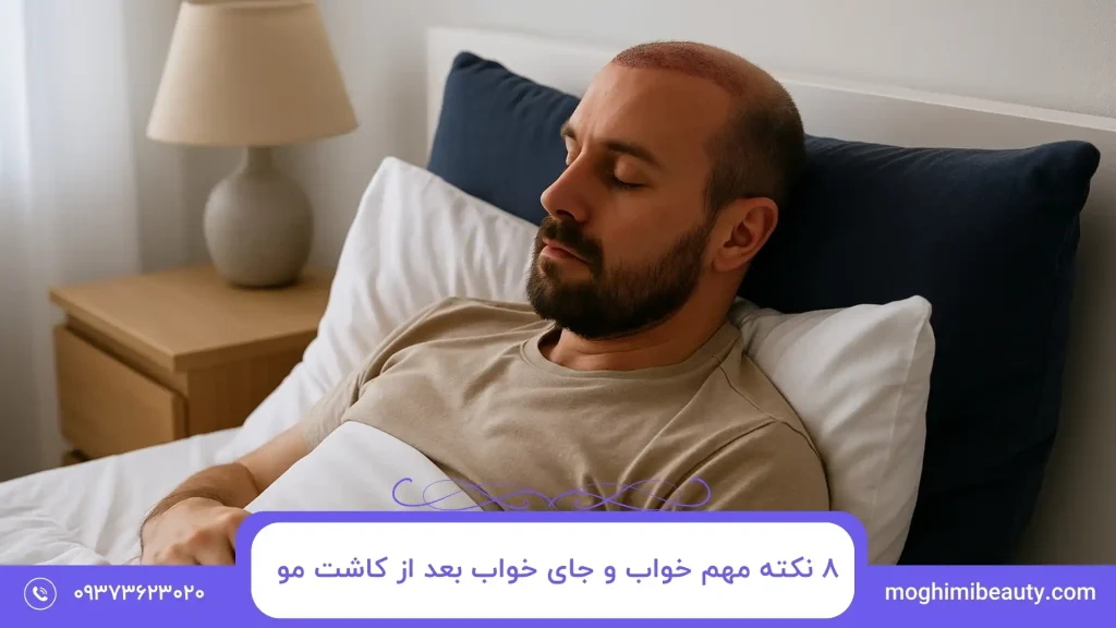 ۸ نکته مهم خواب و جای خواب بعد از کاشت مو