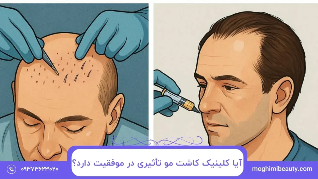 آیا کلینیک کاشت مو تأثیری در موفقیت دارد؟